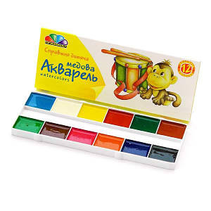 Фарби акварель Гамма 12 кольорів
