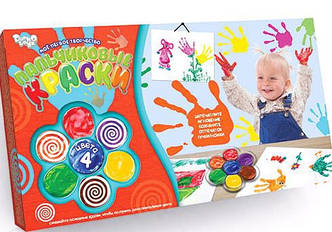 Пальчикові фарби 4 кольори