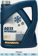 4113 MANNOLHightec Antifreeze AG13 (green/зелений)/ Концентрат 5 л.