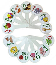 Віяло букв з картинками, англійський алфавіт, Атлас, К-5379, 901387