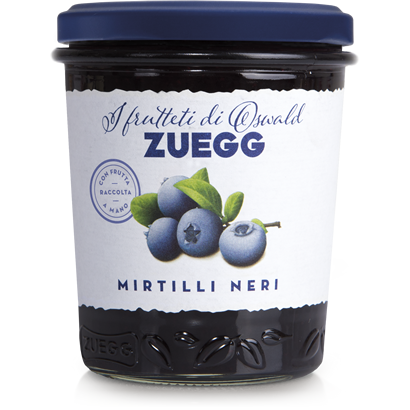 Джем із чорниці Zuegg Mirtilli Neri 50% вмісту фруктів, 320 г.