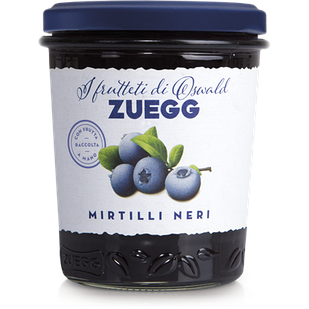 Джем із чорниці Zuegg Mirtilli Neri 50% вмісту фруктів, 320 г.