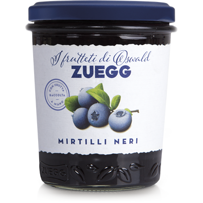 Джем из черники Zuegg Mirtilli Neri 50% содержания фруктов, 320 г. - фото 1 - id-p788627827