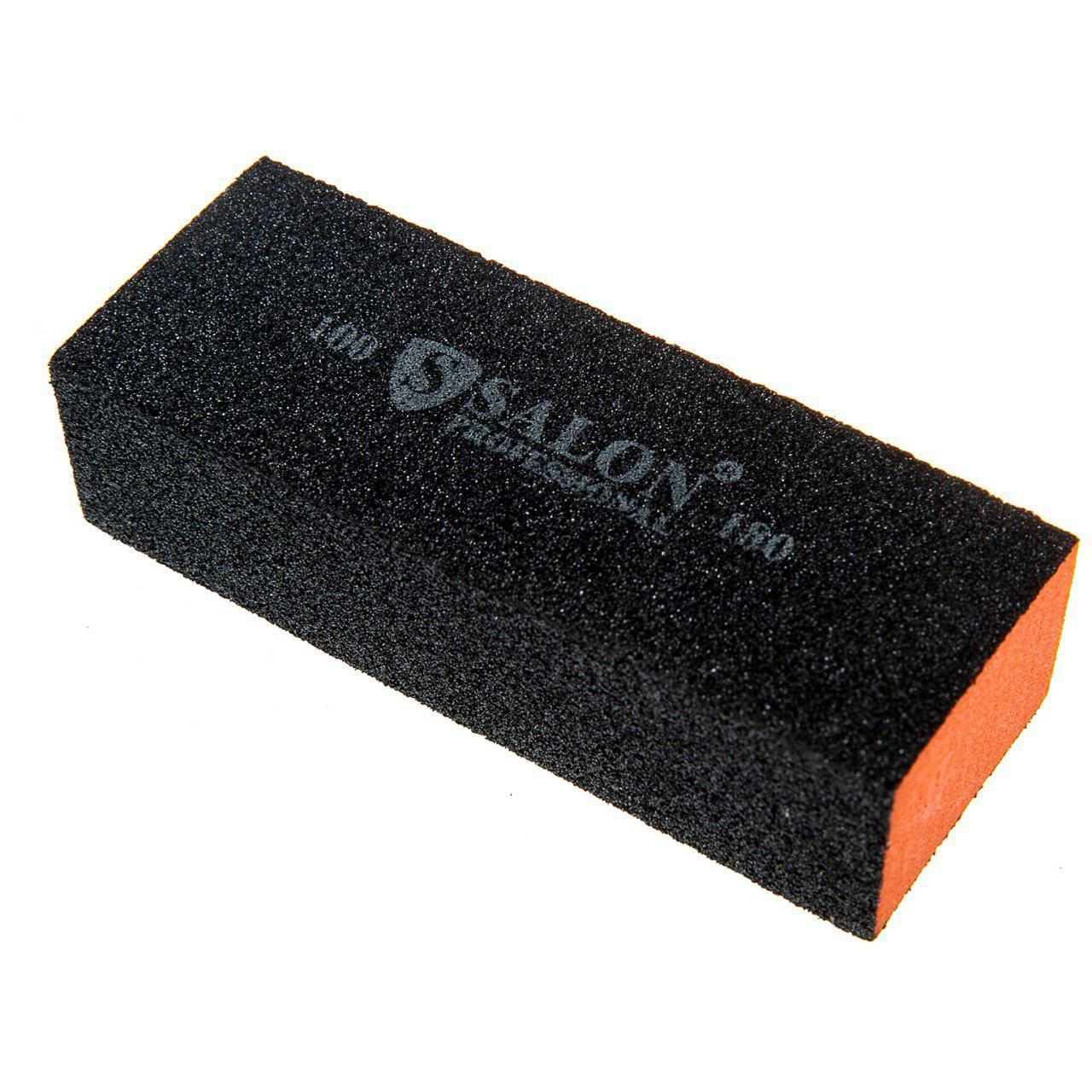 Баф 3 сторонніх Salon Professinal, жовтогарячий 100/180