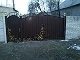 Ковані ворота з профнастилу, фото 2