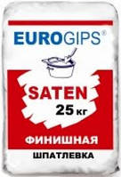 Шпаклёвка финишная гипсовая Euro Satengips 25кг