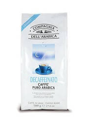 Кава в зернах Compagnia Dell'Arabica Caffe Puro Arabica Decaffeinato — 500 г, фото 1
