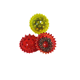 Масажна кулька Су-джой (Їжачок) у комплекті з двома кільцевими пружинами.), фото 3