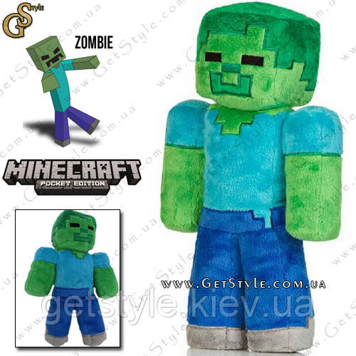 Плюшева іграшка Зомбі з Minecraft Zombie Toy" 32 см