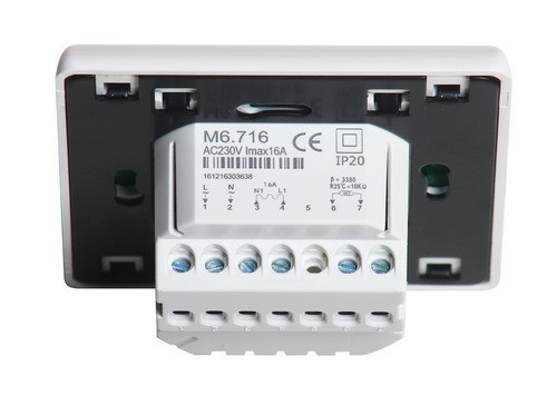 Терморегулятор Heat Plus М6.716 White (Белый), 16А, 3200Вт для теплого пола и электрообогрева - фото 9 - id-p521718754