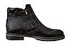 Черевики чоловічі зимові шкіряні чорні класичні на замках від виробника від виробника  (код:ВО-79), фото 4