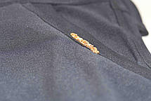 Штани жіночі утеплені флісовою підкладкою у великих розмірах у синьому кольорі, фото 2