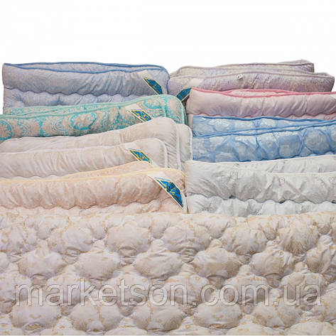 Зимова тепла ковдра з овечої вовни 195*х15. Мікрофібра., фото 1