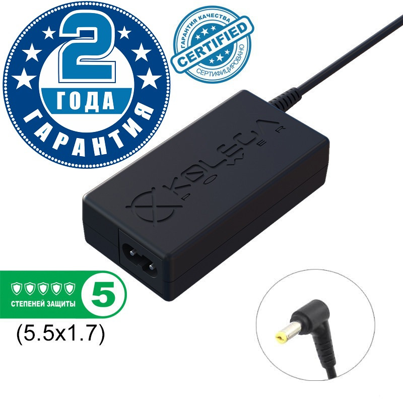 Блок живлення Kolega-Power для ноутбука Dell 19V 1.58 A 30W 5.5x1.7 (Гарантія 24 міс)