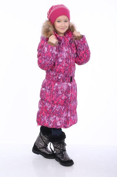 Зимовий пухове пальто YASMINE для дівчинки 6 років р. 116 ТМ HUPPA 12020055-73263