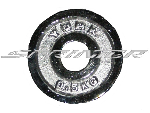 Диски, диски для штанги хромований "YORK" DY-0.5, фото 1