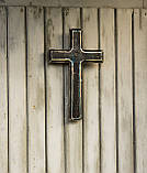 Дерев'яний хрест настінний, фото 3