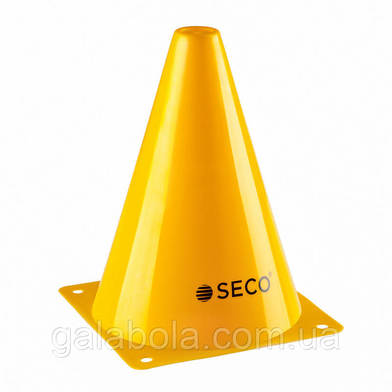 Конус маркувальний SECO — 18 см (жовтий)