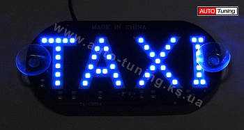 LedMarkS — Табличка світлодіодна "TAXI", 12 V, 44 SMD, кольору світіння: блакитний, 2835B