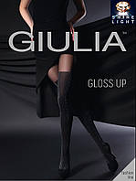 Колготки с имитацией чулок с люрексовым блеском ТМ Giulia (GLOSS UP 1)