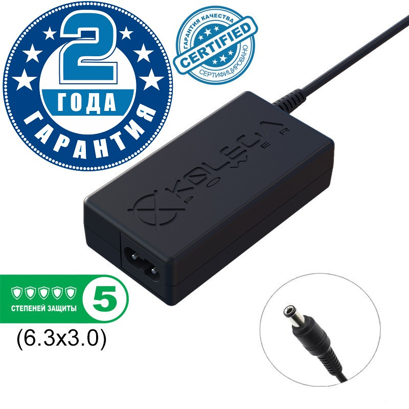 Блок живлення Kolega-Power для ноутбука Toshiba 15V 4A 60W 6.3x3.0 (Гарантія 24 міс)