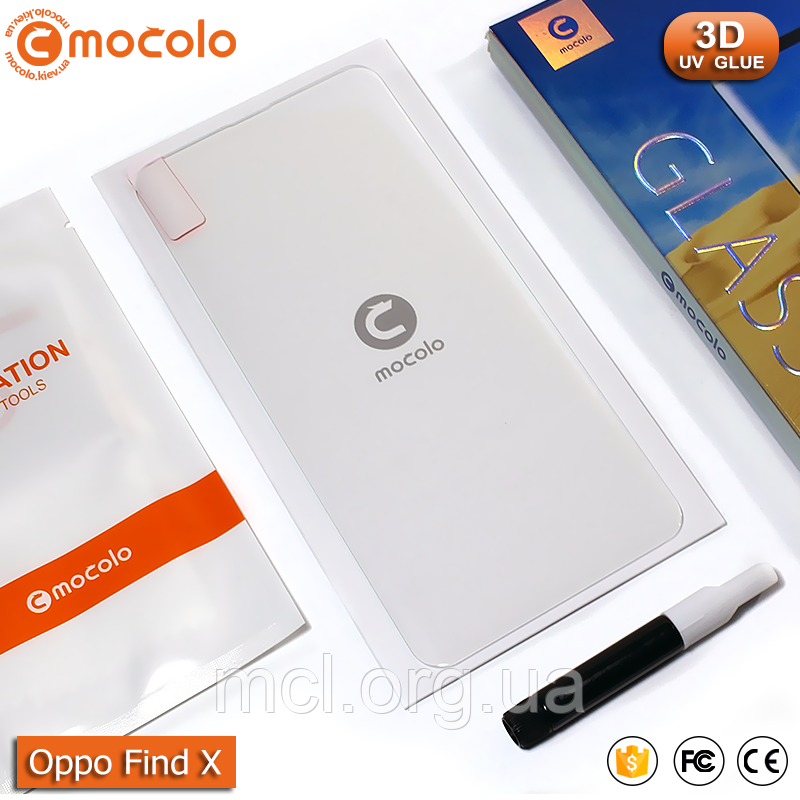 Захисне скло Mocolo Oppo Find X Liquid UV 3D (Clear)