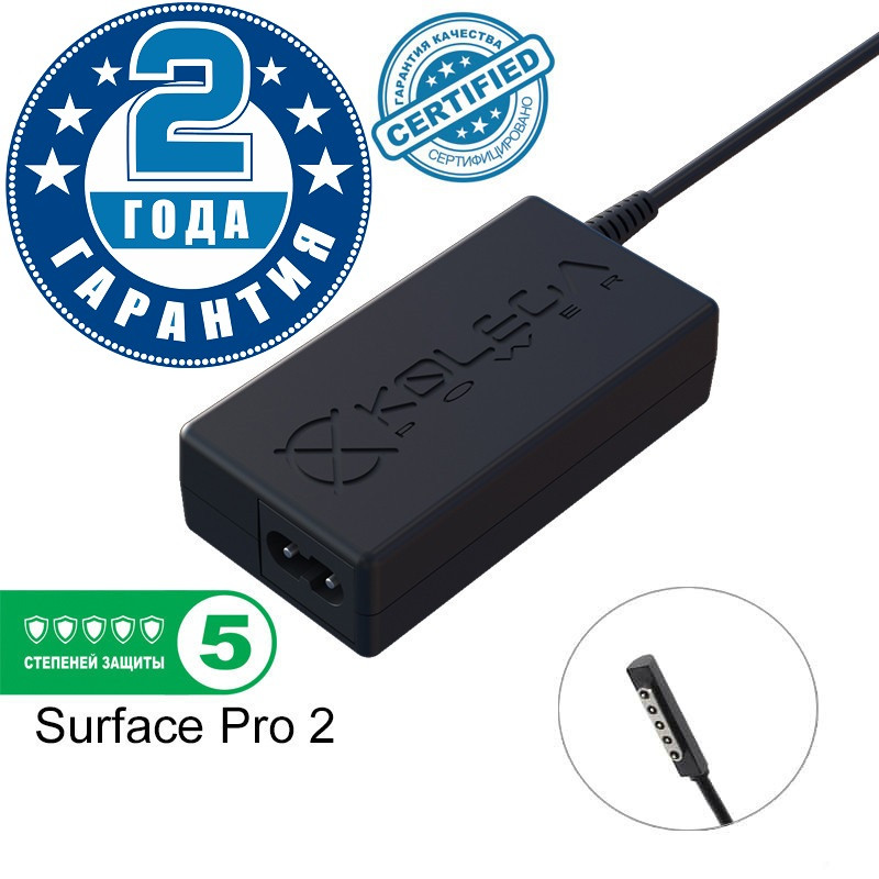 Блок живлення Kolega-Power для ноутбука Microsoft 12V 3.6 A 43W Microsoft Surface Pro 2 5Pin (Гарантія 24 міс)