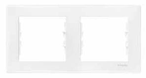 Рамка двомісна горизонтальна Білий Schneider Sedna (sdn5800321)