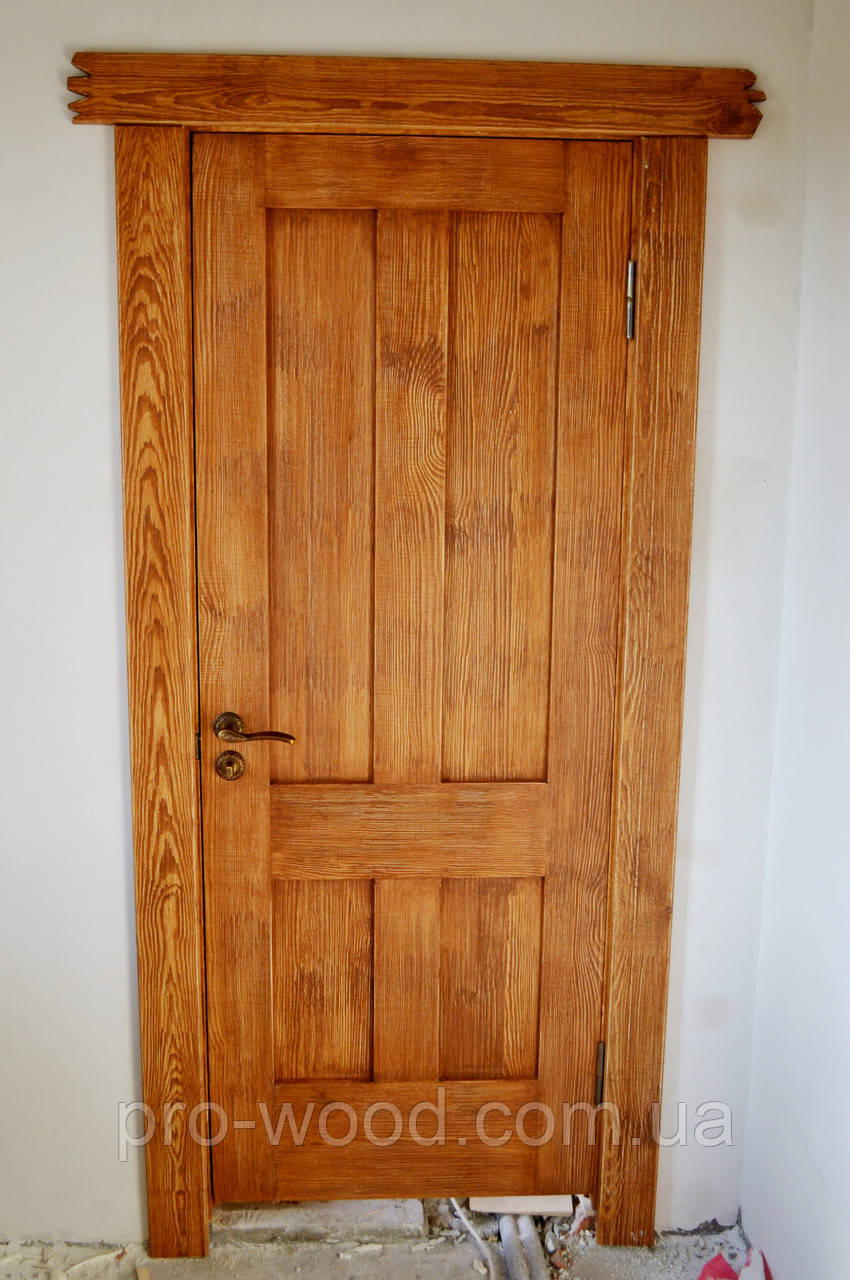 Двері під старовину з масиву, фото 1