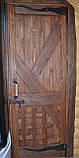 Двері напівторна під старовину з ковкою, фото 2