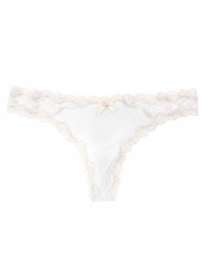 Трусики Стрінги Victoria's Secret Dream Angels Thong Panty M, Айворі, фото 1