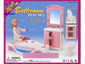 Мебель для кукол "Ванная комната" Глория 24020 G-Rich