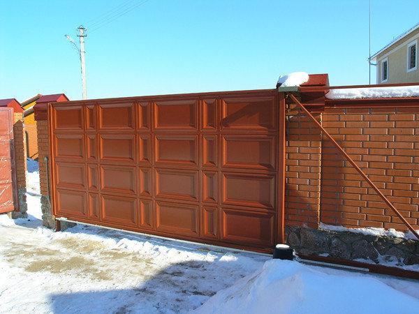 Відкатні ворота 5000х2000 заповнення філенка