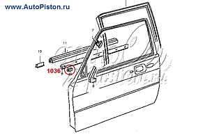 Кліпса кріплення молдингу двері на Аудіо, фото 3