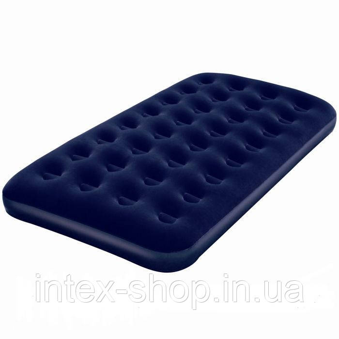 Матрац Flocked Air Bed/Queen 188 x 99 x 22 см, електронасос у комплекті Bestway (67471)