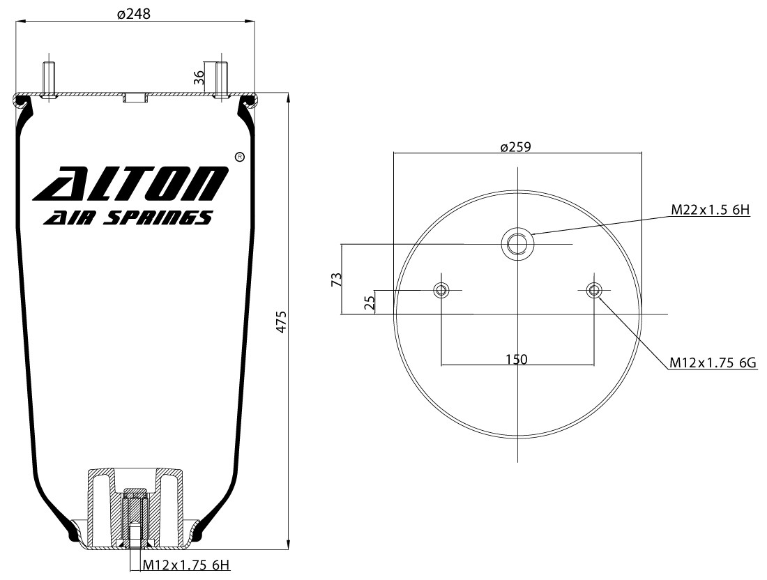 Пневморесора без склянки Rexrod ROR (4157 N5)