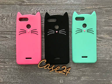 Гумовий 3D чохол для Xiaomi Redmi 6 Усики (3 кольори)