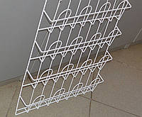 Торгова полиця для реалізації газет,журналів,листівок,конвертів навісна кошикова 4 ряди по 4 комірки