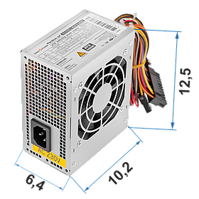 Блок живлення LogicPower MICRO MATX 400 W, fan 8 см, 2 SATA