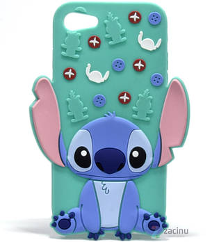 Чохол-накладка для iPhone 7 (4.7") Об'ємний Stitch Бірюзовий, фото 1