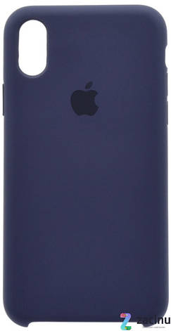 Чохол-накладка для iPhone X (5.8") Silicon Case ser. (veri high copi) Синій(Dark Blue), фото 1