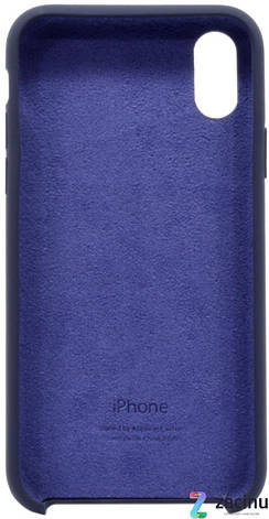 Чохол-накладка для iPhone X (5.8") Silicon Case ser. (veri high copi) Синій(Dark Blue), фото 3