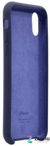 Чохол-накладка для iPhone X (5.8") Silicon Case ser. (veri high copi) Синій(Dark Blue), фото 4