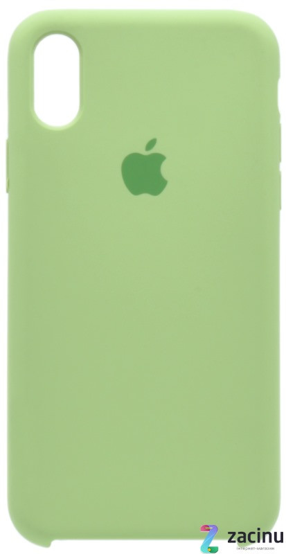Чохол-накладка для iPhone X (5.8") Silicon Case ser. (veri high copi) Зелений(Green)