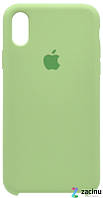 Чехол накладка для iPhone X (5.8 ") Silicon Case ser. (Veri high copi) Зеленый (Green)