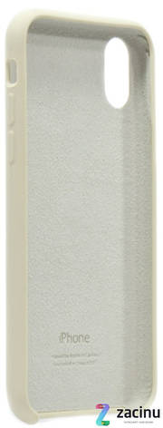 Чохол-накладка для iPhone X (5.8") Silicon Case ser. (veri high copi) Слонова кость(Ivory), фото 4