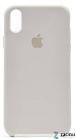 Чехол накладка для iPhone X (5.8 ") Silicon Case ser. (Veri high copi) Серый (Light Gray)