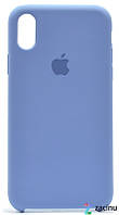 Чехол накладка для iPhone X (5.8 ") Silicon Case ser. (Veri high copi) Синий (Pale Blue)