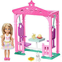 Кукла Барби клуб Челси Пикник в беседке Barbie Club Chelsea Picnic FDB34