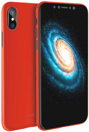 Чохол-накладка ROCK RPC1323 для iPhone X (5.8") Naked Shell ser. Червоний/матовий, фото 1
